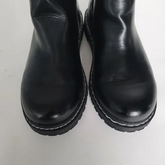 Torrid Black Faux Leather Chelsea Bootie (WW). Size 8WW - Picture 3 of 11
